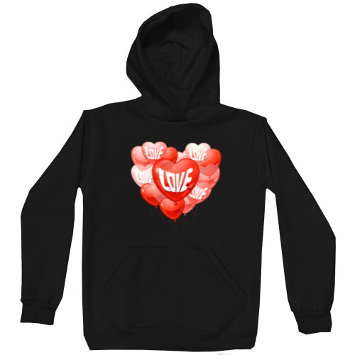 Unisex Hoodie - Love Воздушные шарики - Mfest