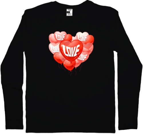 Men's Longsleeve Shirt - Love Воздушные шарики - Mfest