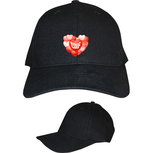 Kids' Baseball Cap 6-panel - Love Воздушные шарики - Mfest