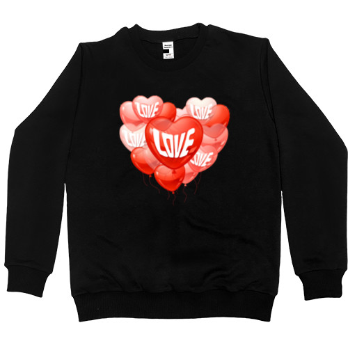 Men’s Premium Sweatshirt - Love Воздушные шарики - Mfest