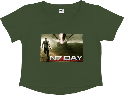 Women's Cropped Premium T-Shirt - N7 Day - Mfest