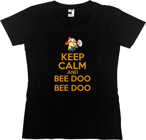 Футболка Преміум Жіноча - Keep calm and bee doo - Mfest