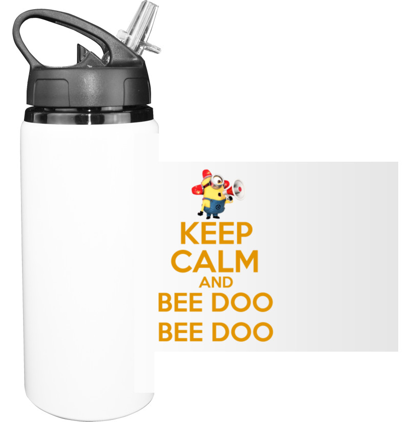 Пляшка для води - Keep calm and bee doo - Mfest