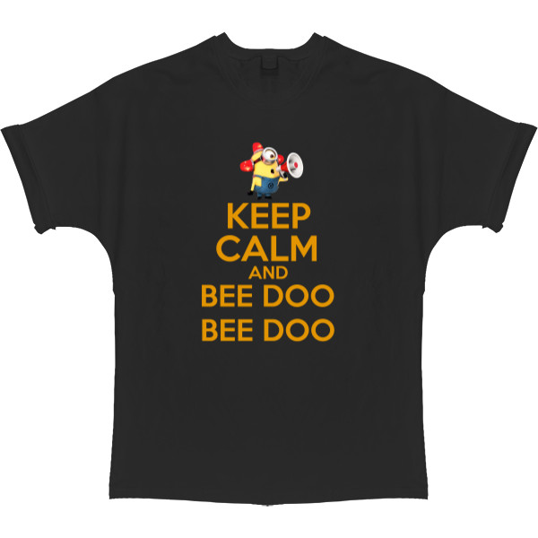 Футболка Оверсайз - Keep calm and bee doo - Mfest