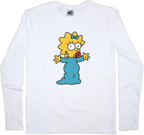 Футболка з Довгим Рукавом Чоловіча - Maggie Simpson 3 - Mfest