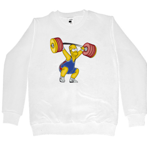 Kids' Premium Sweatshirt - Homer со штангой - Mfest