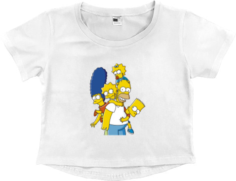 Women's Cropped Premium T-Shirt - Homer Simpson 7 - Mfest