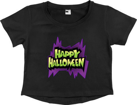 Women's Cropped Premium T-Shirt - Halloween 26 - Mfest