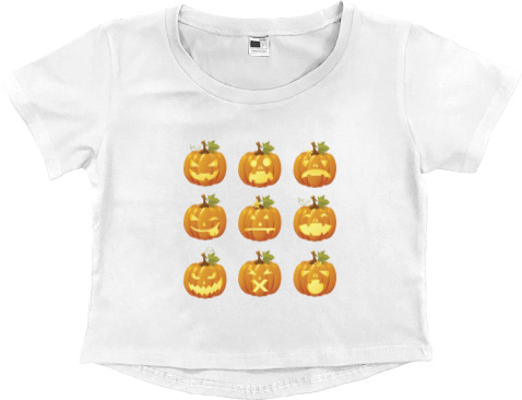 Women's Cropped Premium T-Shirt - Halloween 27 - Mfest