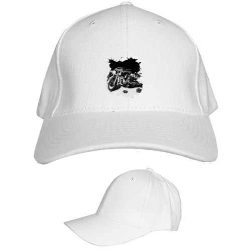 Kids' Baseball Cap 6-panel - Мото скелет - Mfest