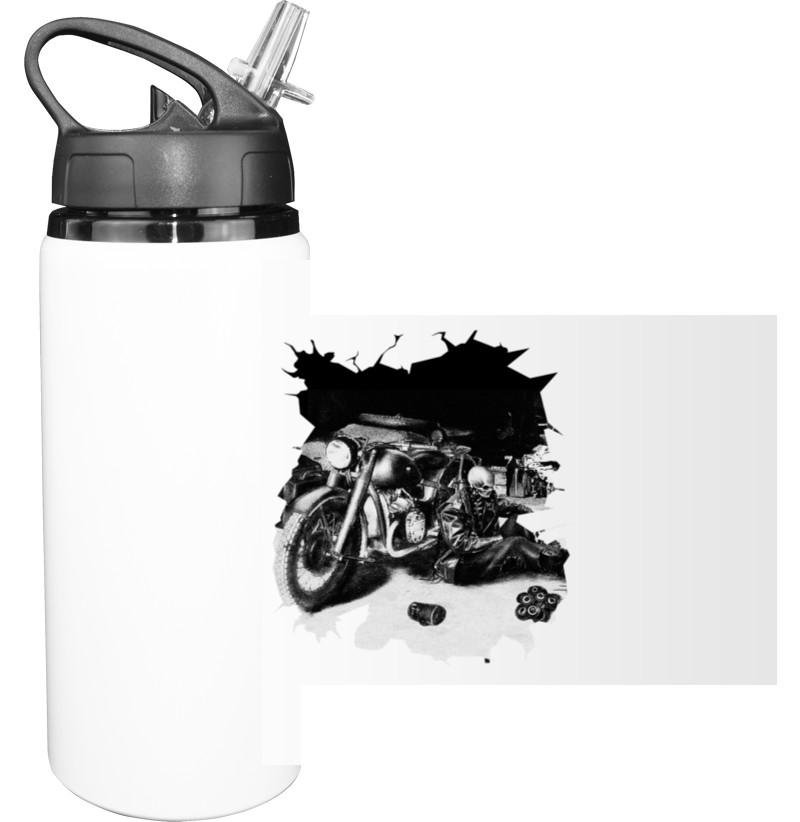 Sport Water Bottle - Мото скелет - Mfest