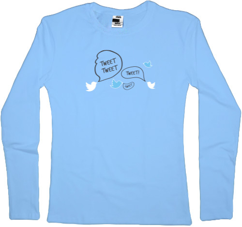 Women's Longsleeve Shirt - Twitter birds - Mfest