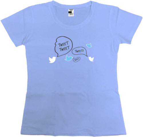 Women's Premium T-Shirt - Twitter birds - Mfest