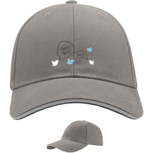 Sandwich Baseball Cap - Twitter birds - Mfest