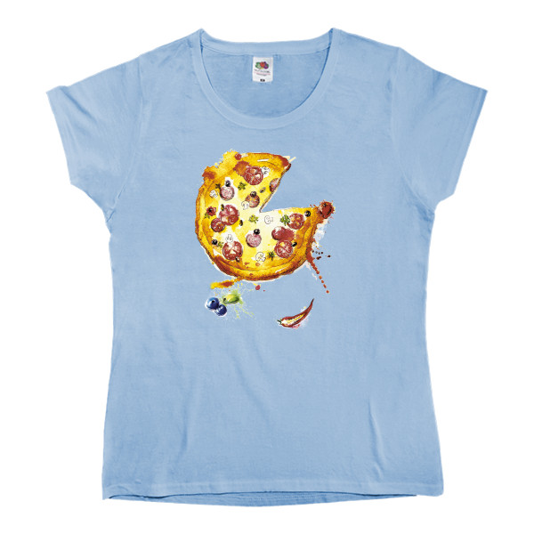 Women's T-shirt Fruit of the loom - Пицца 1 - Mfest