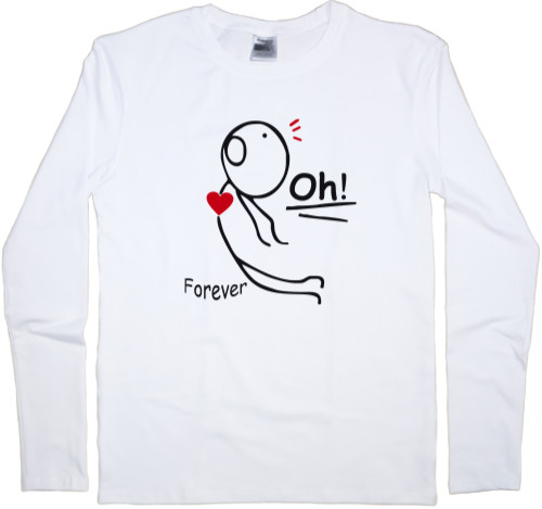 Men's Longsleeve Shirt - Story  love Man - Mfest