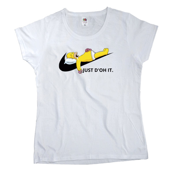 Women's T-shirt Fruit of the loom - Гомер Just D oh It - Mfest