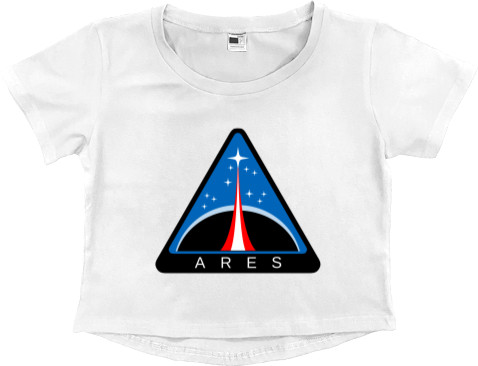 Women's Cropped Premium T-Shirt - Nasa logo 4 - Mfest