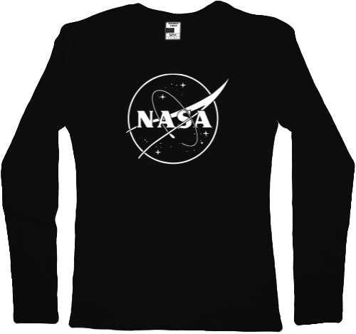 Women's Longsleeve Shirt - Nasa logo 2 - Mfest