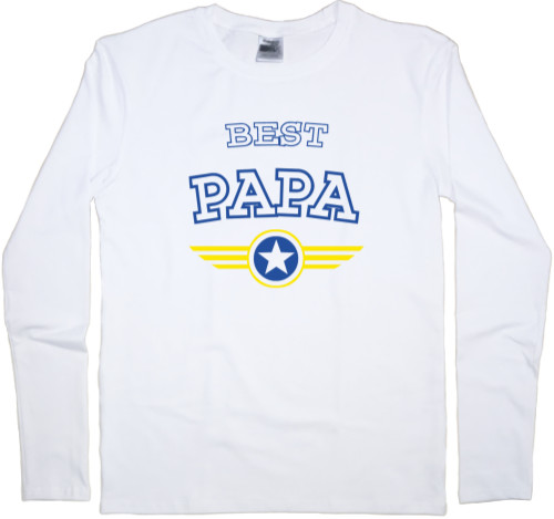 Men's Longsleeve Shirt - Best papa - Mfest