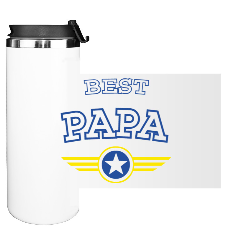 Water Bottle on Tumbler - Best papa - Mfest