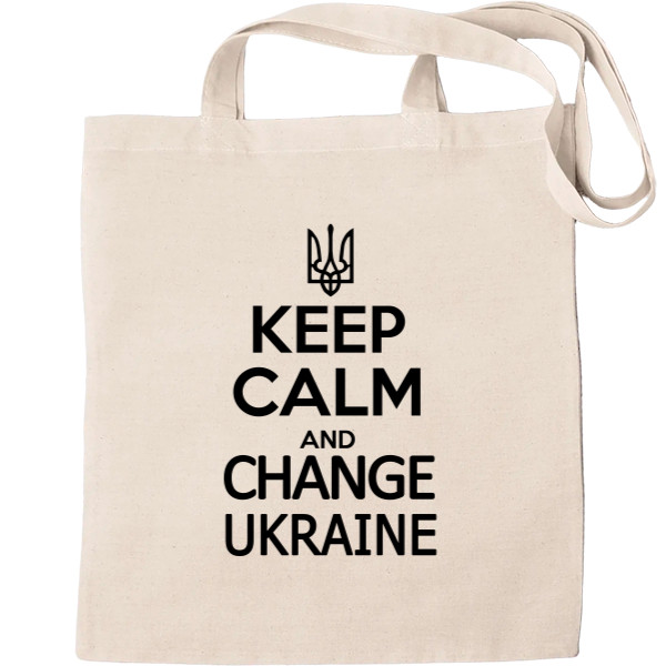 Еко-Сумка для шопінгу - Keep calm change Ukraine - Mfest