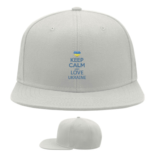 Snapback Baseball Cap - Keep calm love Ukraine - Mfest