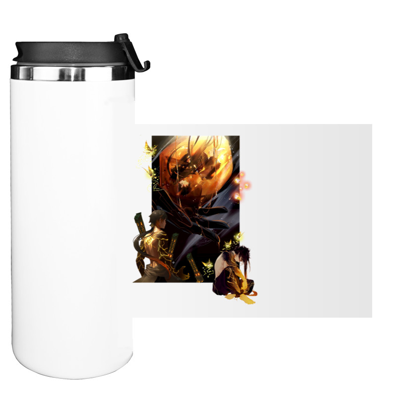 Water Bottle on Tumbler - Zhongli Genshin Impact - Mfest