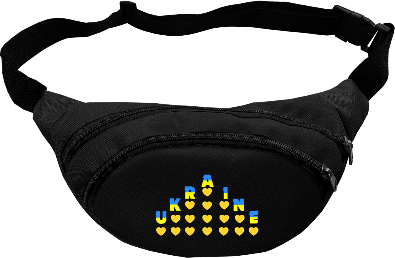 Fanny Pack - UKRAINE із сердечками - Mfest