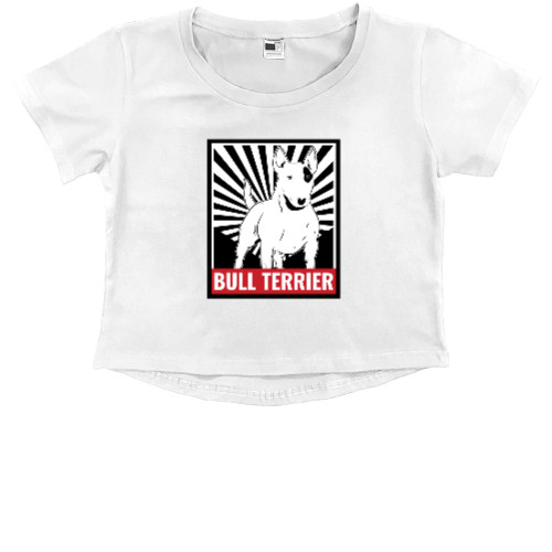 Kids' Premium Cropped T-Shirt - Бультер'єр - Mfest