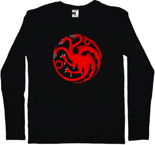 Men's Longsleeve Shirt - Logo house of the Dragon - Mfest