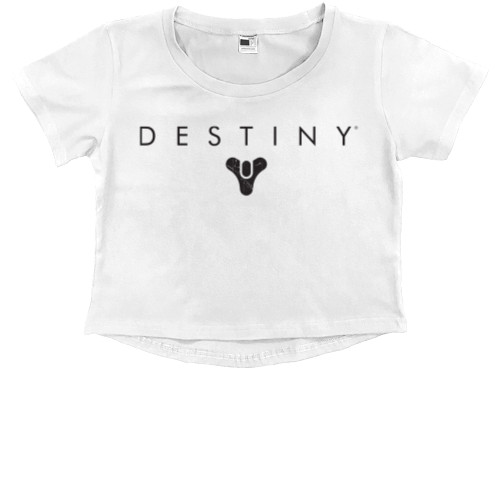 Kids' Premium Cropped T-Shirt - Destiny логотип - Mfest