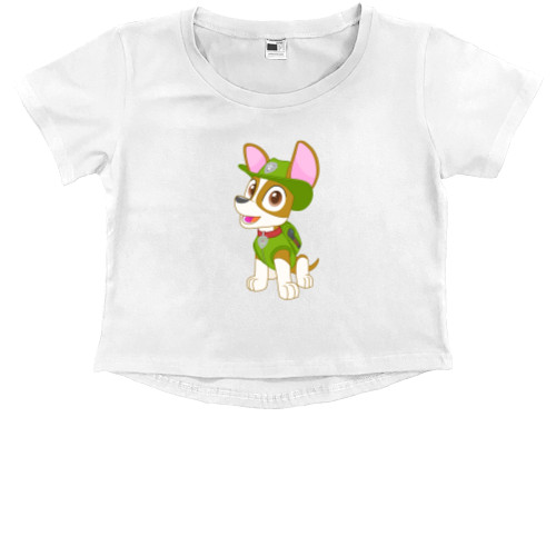 Kids' Premium Cropped T-Shirt - Трекер щенячий патруль - Mfest