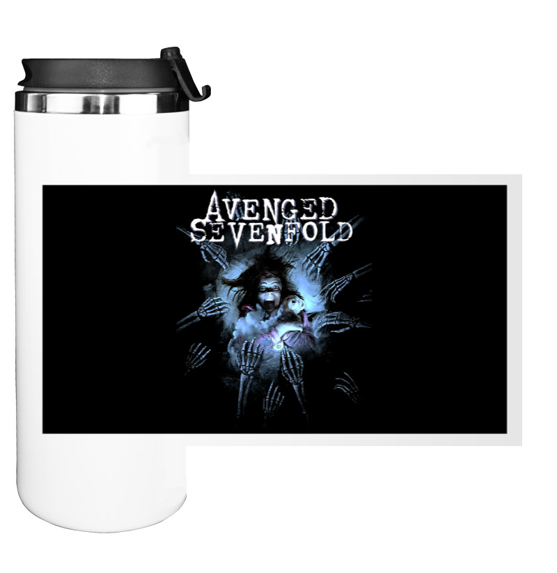 Water Bottle on Tumbler - AVENGED SEVENFOLD 10 - Mfest