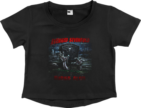 Women's Cropped Premium T-Shirt - AVENGED SEVENFOLD 8 - Mfest