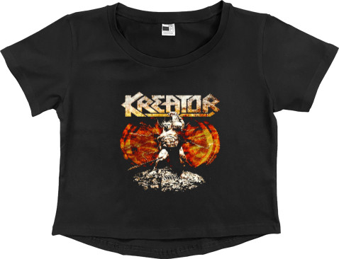 Women's Cropped Premium T-Shirt - Kreator - Mfest