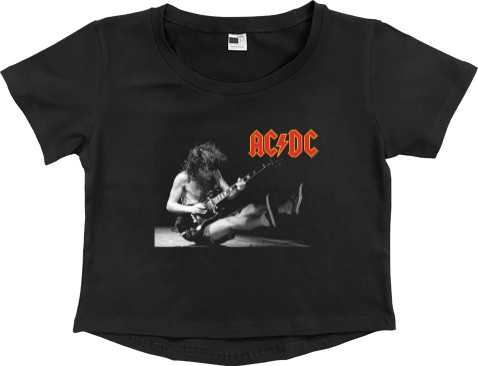 Women's Cropped Premium T-Shirt - AC DC 15 - Mfest