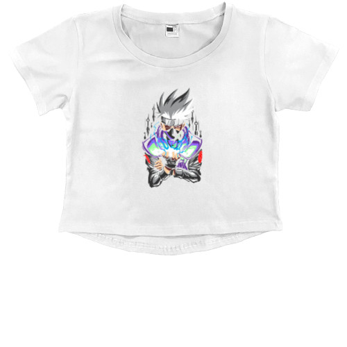 Kids' Premium Cropped T-Shirt - Какаші Хатаке - Mfest