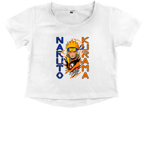 Kids' Premium Cropped T-Shirt - Наруто Курама - Mfest