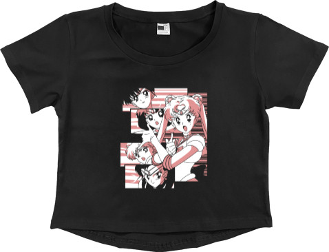 Women's Cropped Premium T-Shirt - Sailor Moon 4 - Mfest