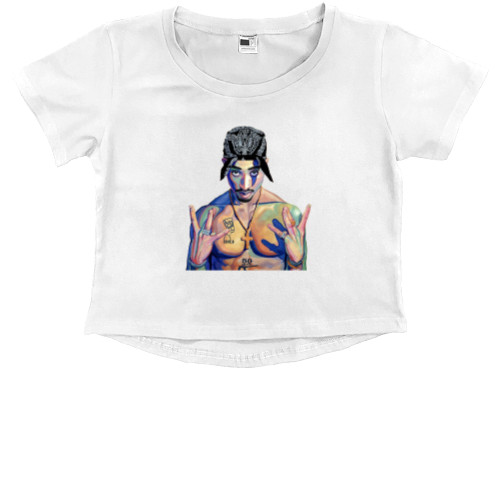 Kids' Premium Cropped T-Shirt - 2Pac - Mfest