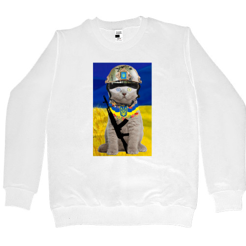 Kids' Premium Sweatshirt - Військовий котик - Mfest