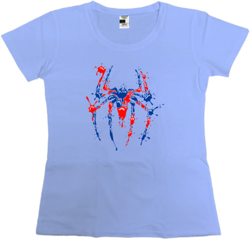 Women's Premium T-Shirt - Spider Man краплі фарби - Mfest