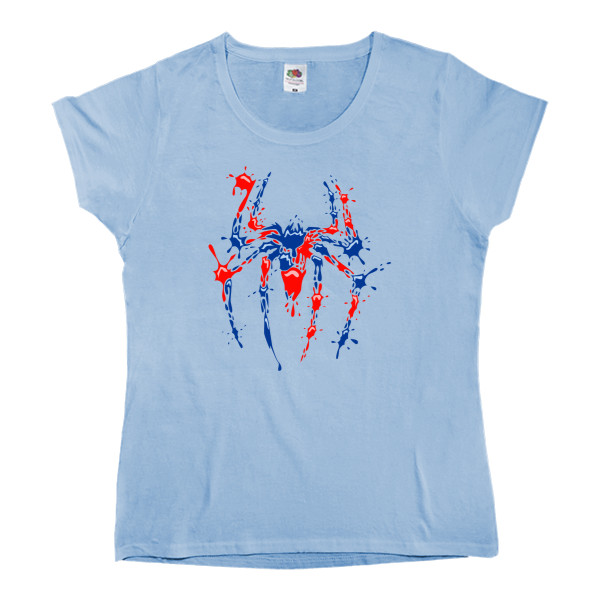 Women's T-shirt Fruit of the loom - Spider Man краплі фарби - Mfest