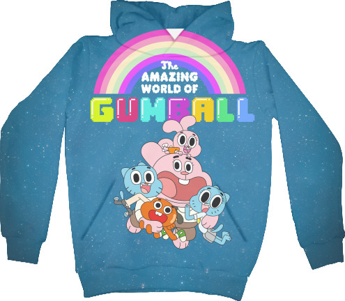 Kids' Hoodie 3D - GUMBALL AND DARWIN 4 - Mfest