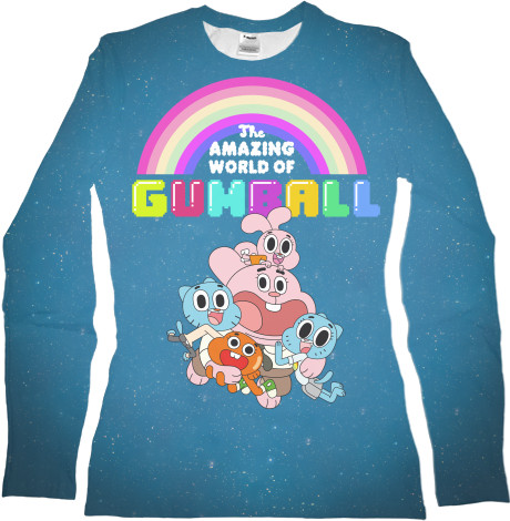 Women's Longsleeve Shirt 3D - GUMBALL AND DARWIN 4 - Mfest