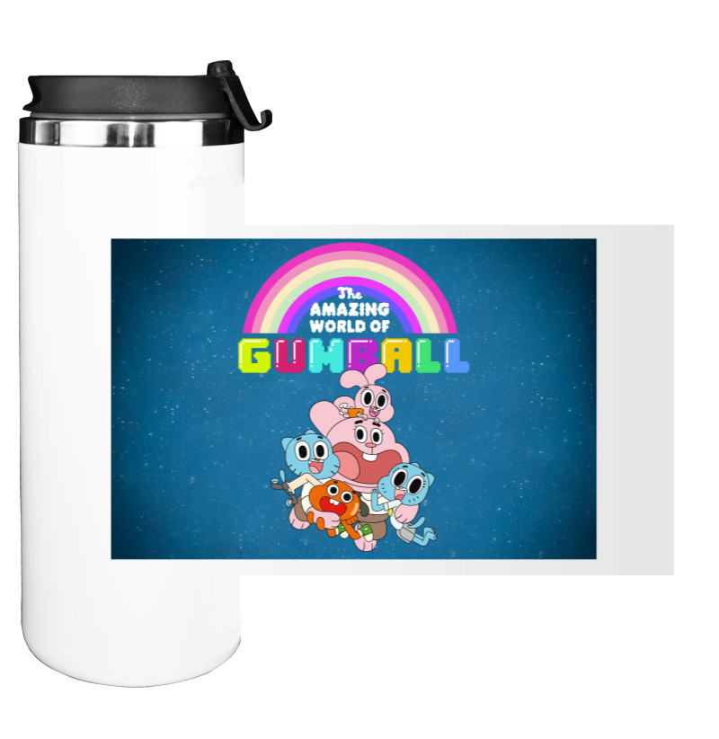 Water Bottle on Tumbler - GUMBALL AND DARWIN 4 - Mfest