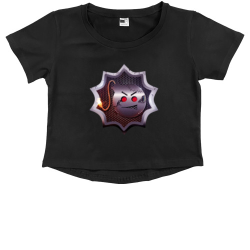 Kids' Premium Cropped T-Shirt - Serious Sam лого - Mfest