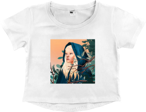 Women's Cropped Premium T-Shirt - Цири 4 - Mfest