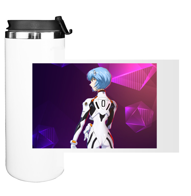 Water Bottle on Tumbler - Rei Ayanami 2 - Mfest